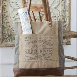 Vintage Canvas & Leather Bag